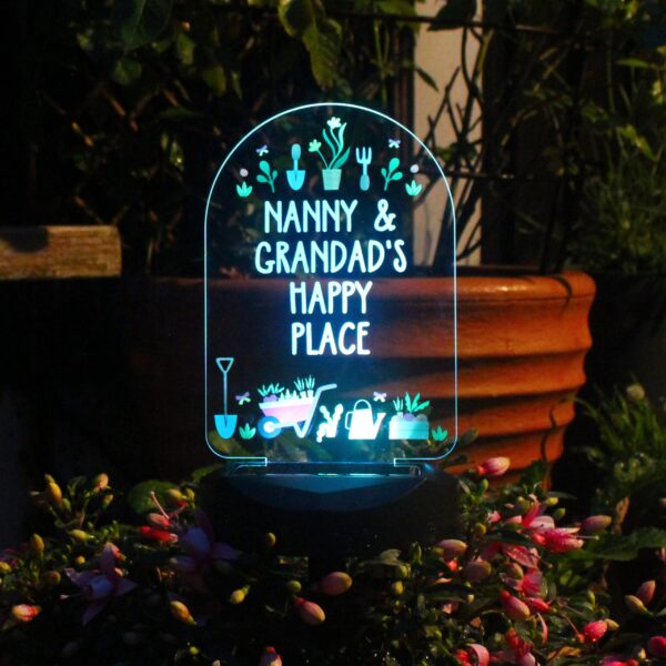 Personalised Vegetable Patch Outdoor Solar Light: 2 - Solar Lights By Gift Moments