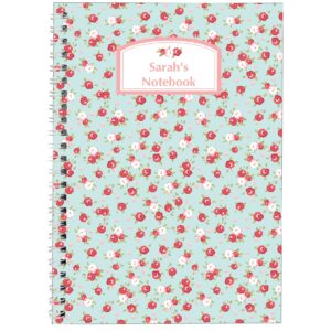 Personalised Vintage Floral A5 Notebook: 3 - Notebooks By Gift Moments