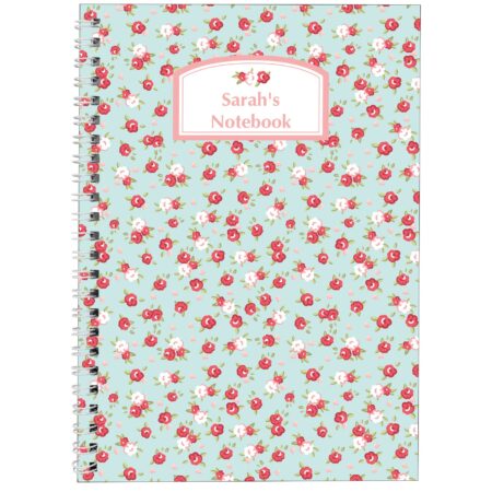 Personalised Vintage Floral A5 Notebook: 3 - Notebooks By Gift Moments