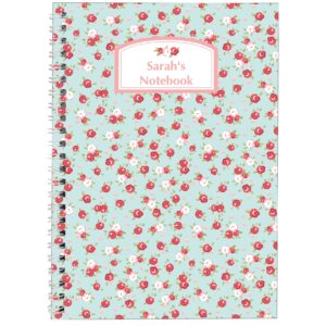 Personalised Vintage Floral A5 Notebook: 4 - Notebooks By Gift Moments