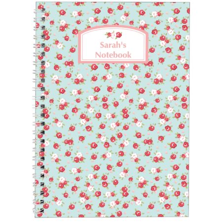 Personalised Vintage Floral A5 Notebook: 4 - Notebooks By Gift Moments