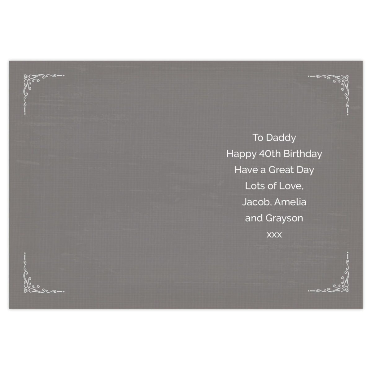 Personalised Vintage Typography Birthday Card: 3 - Greeting Cards By Gift Moments