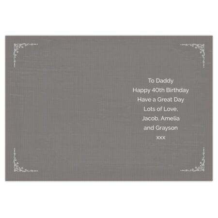 Personalised Vintage Typography Birthday Card: 3 - Greeting Cards By Gift Moments