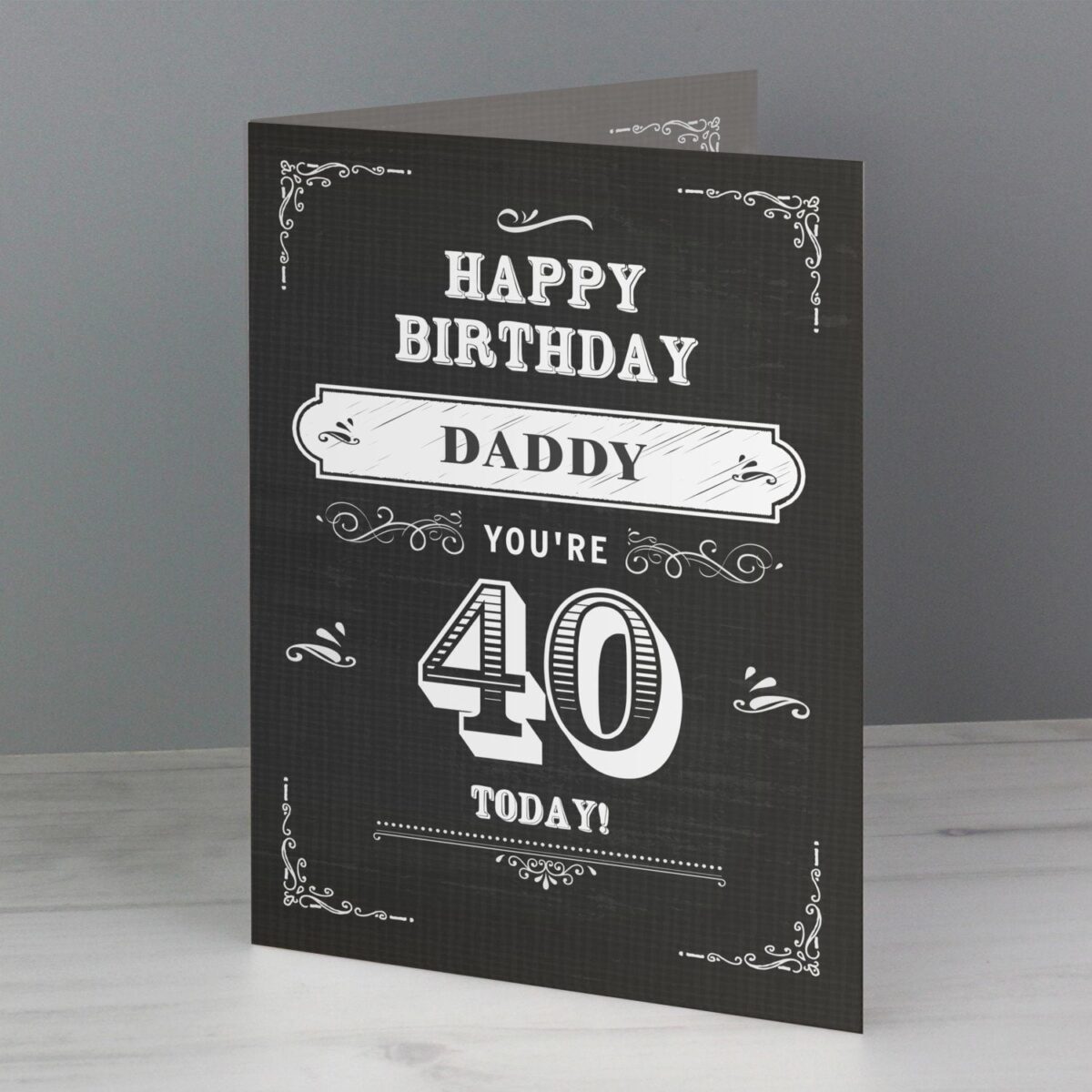 Personalised Vintage Typography Birthday Card: 1 - Greeting Cards By Gift Moments
