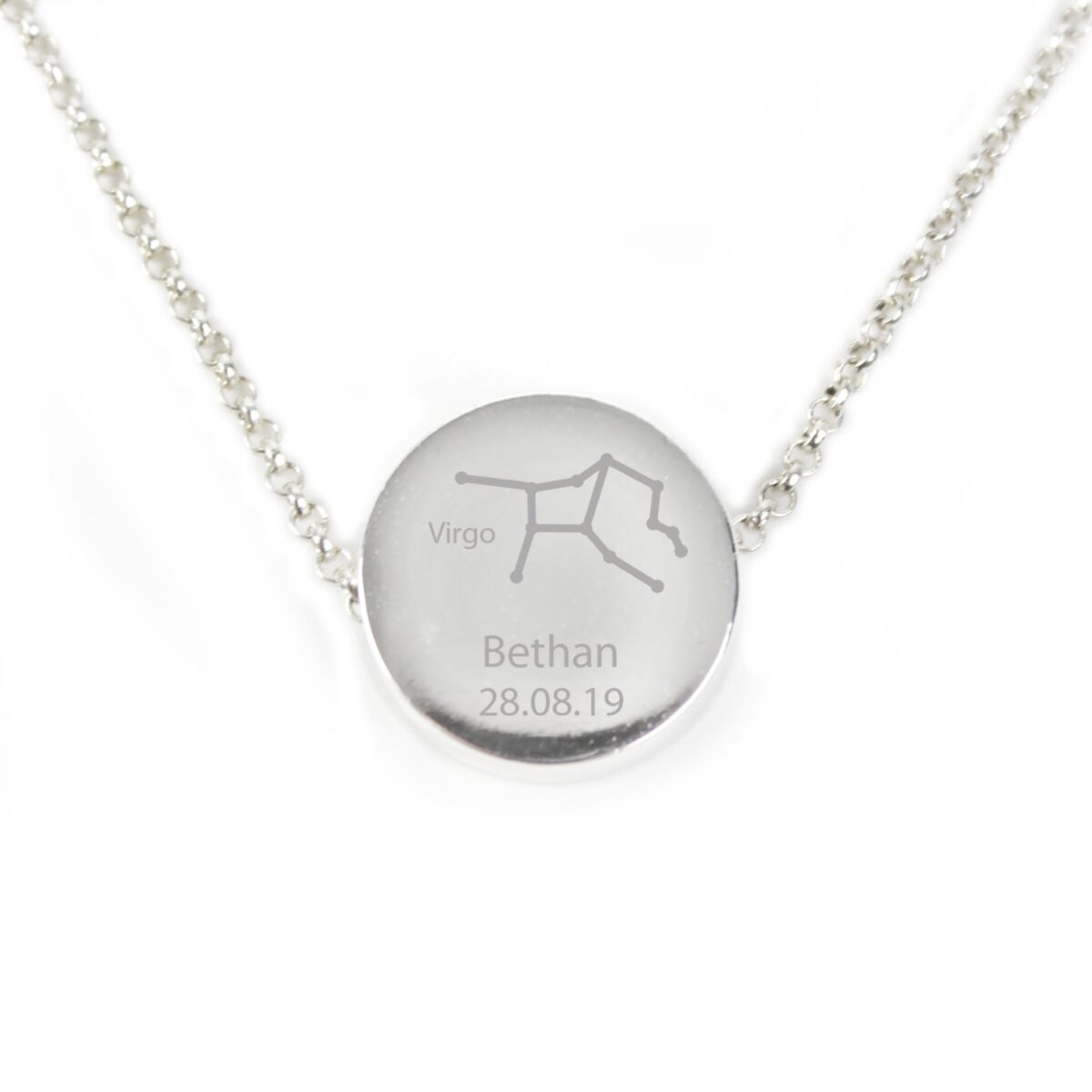 Personalised Virgo Zodiac Star Sign Necklace (Aug 23rd - Sept 22nd): 8 - Necklaces By Gift Moments