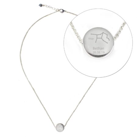 Personalised Virgo Zodiac Star Sign Necklace (Aug 23rd - Sept 22nd): 3 - Necklaces By Gift Moments