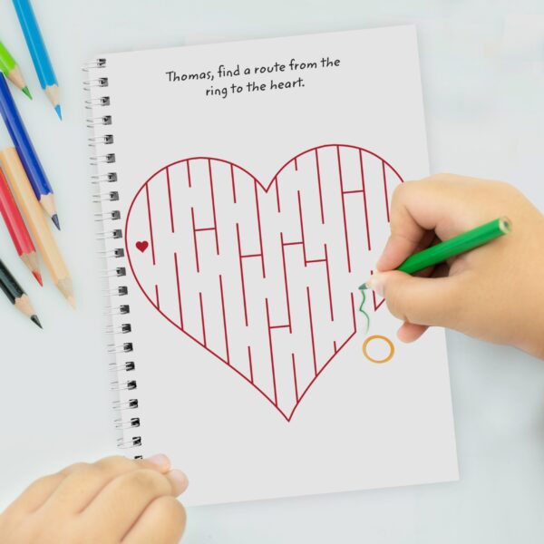 Personalised Wedding Activity A5 Notebook: 2 - Notebooks By Gift Moments