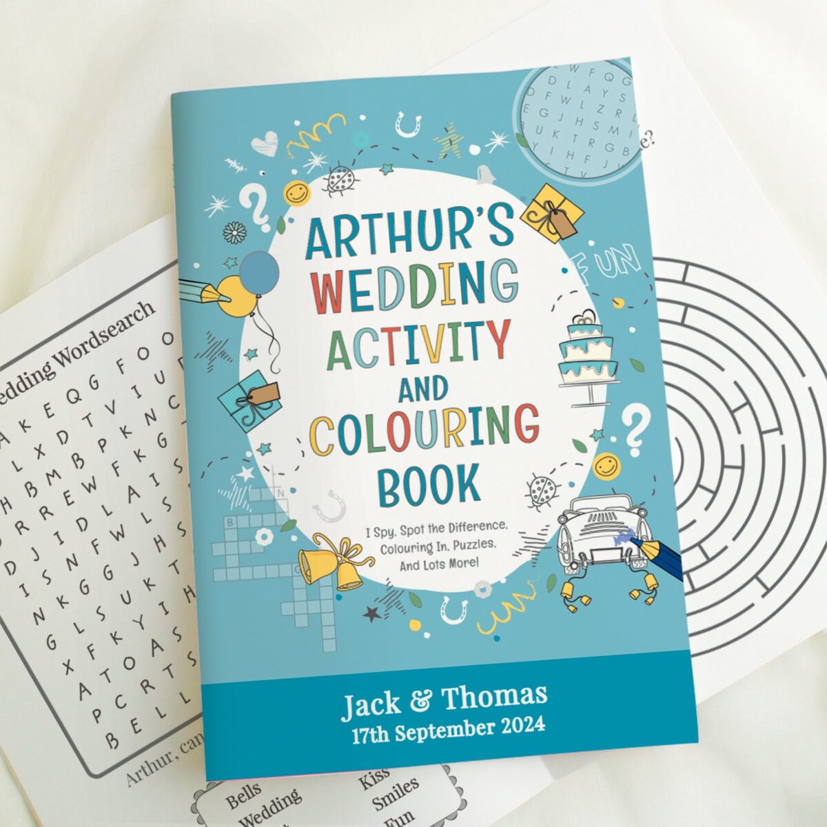 Personalised Wedding Activity Book for Boys: 1 - Books By Gift Moments