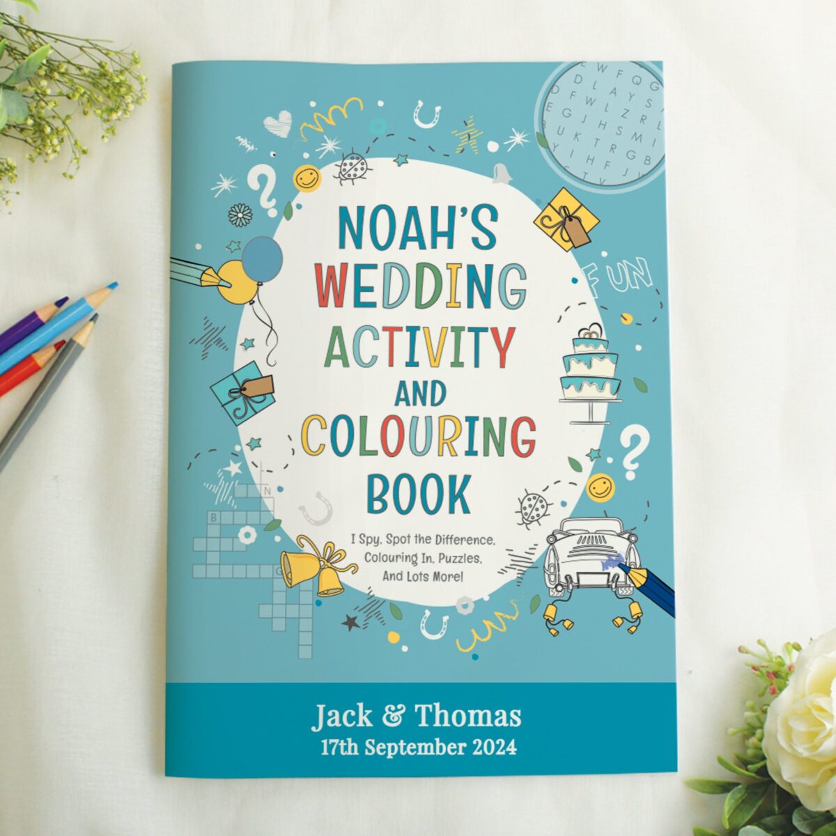 Personalised Wedding Activity Book for Boys: 7 - Books By Gift Moments