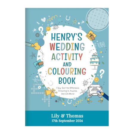 Personalised Wedding Activity Book for Boys: 3 - Books By Gift Moments