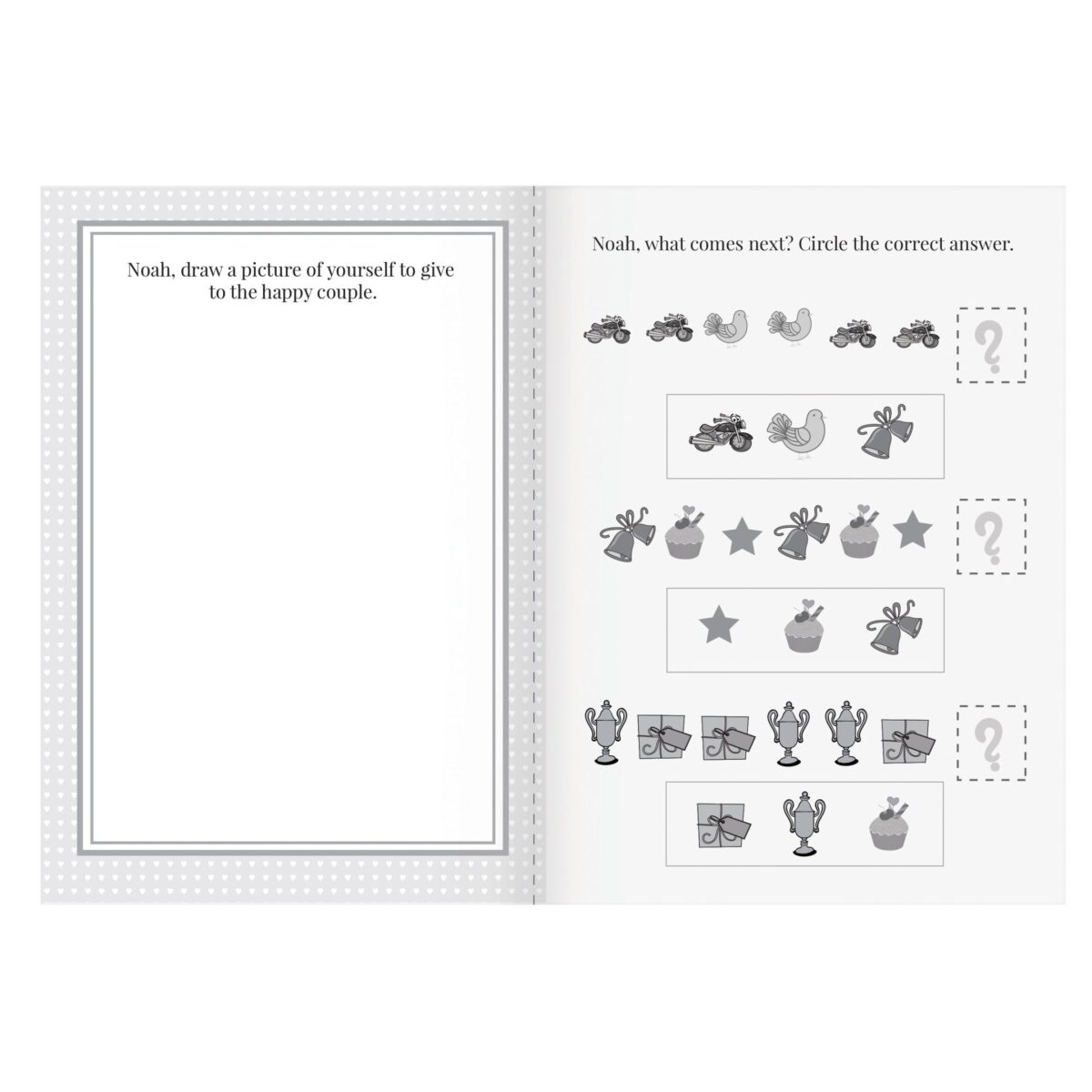 Personalised Wedding Activity Book for Boys: 8 - Books By Gift Moments