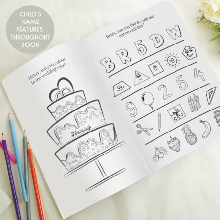 Personalised Wedding Activity Book for Boys: 9 - Books By Gift Moments