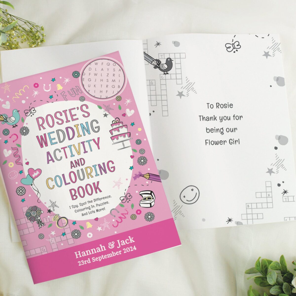 Personalised Wedding Activity Book for Girls: 4 - Books By Gift Moments