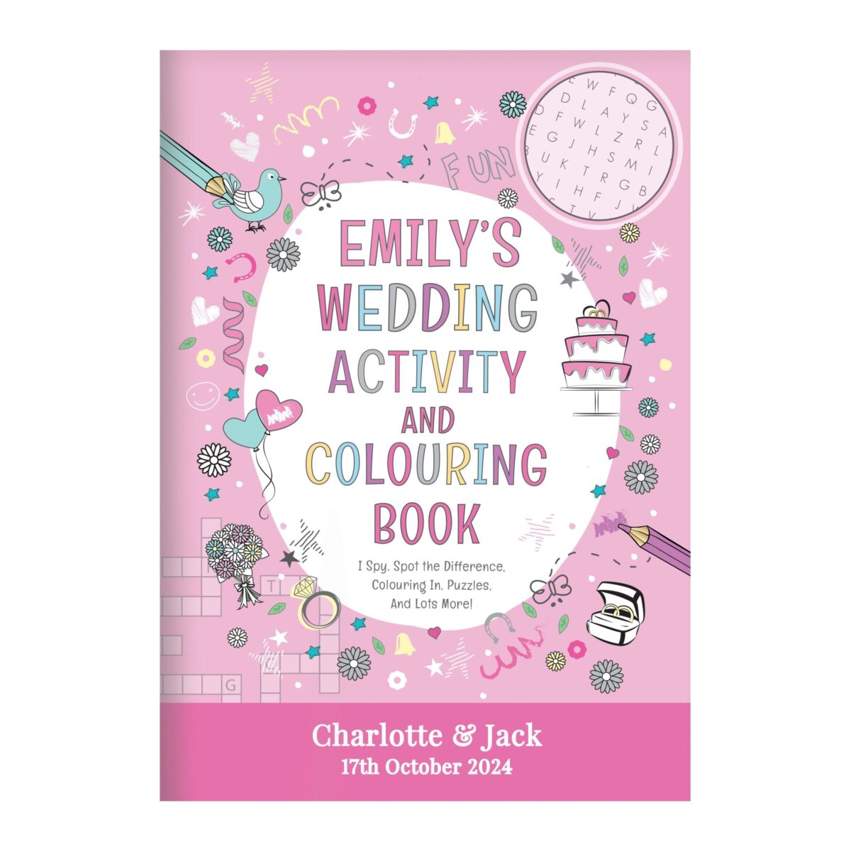 Personalised Wedding Activity Book for Girls: 9 - Books By Gift Moments