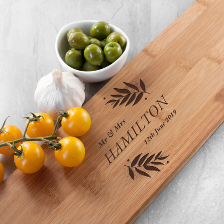 Personalised Wedding Bamboo Serving Board: 2 - Chopping Boards By Gift Moments
