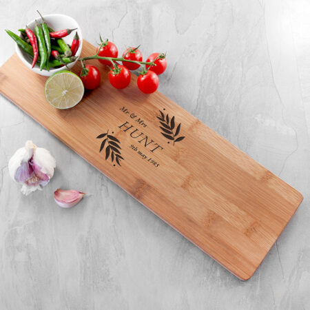 Personalised Wedding Bamboo Serving Board: 1 - Chopping Boards By Gift Moments
