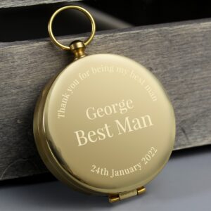 Personalised Wedding Compass: 4 - Compasses By Gift Moments