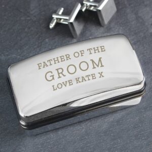Personalised Wedding Cufflink Box: 6 - Cufflink Boxes By Gift Moments