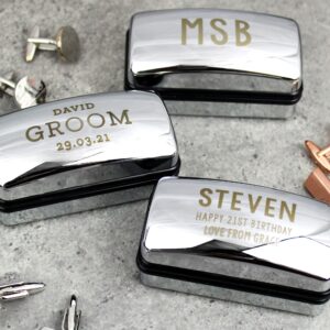 Personalised Wedding Cufflink Box: 2 - Cufflink Boxes By Gift Moments