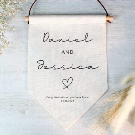 Personalised wedding hanging banner