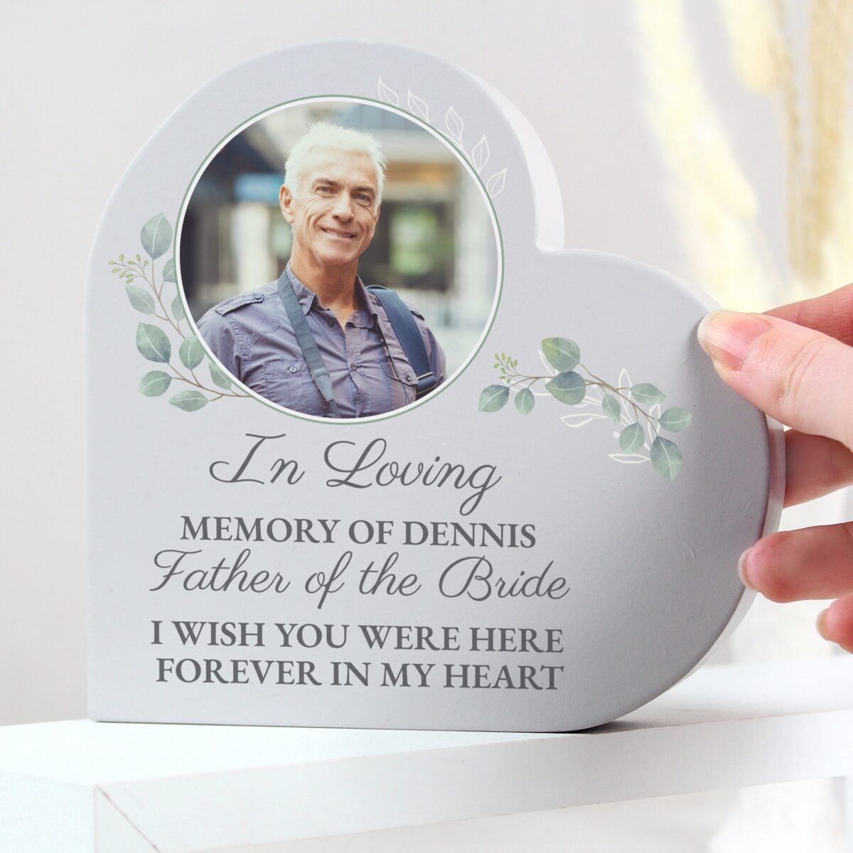 Personalised Wedding Memory Table Heart Ornament: 3 - Ornaments By Gift Moments