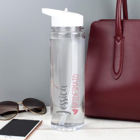 Personalised Wedding Party Water Bottle: 1 - Water Bottles By Gift Moments