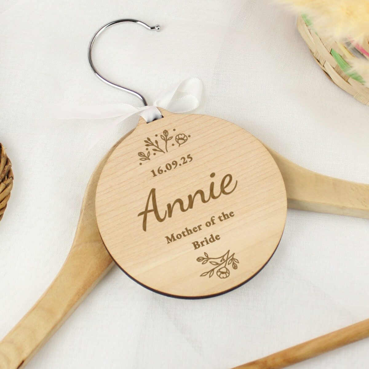 Personalised Wedding Party Wooden Tag: 9 - Decorations By Gift Moments