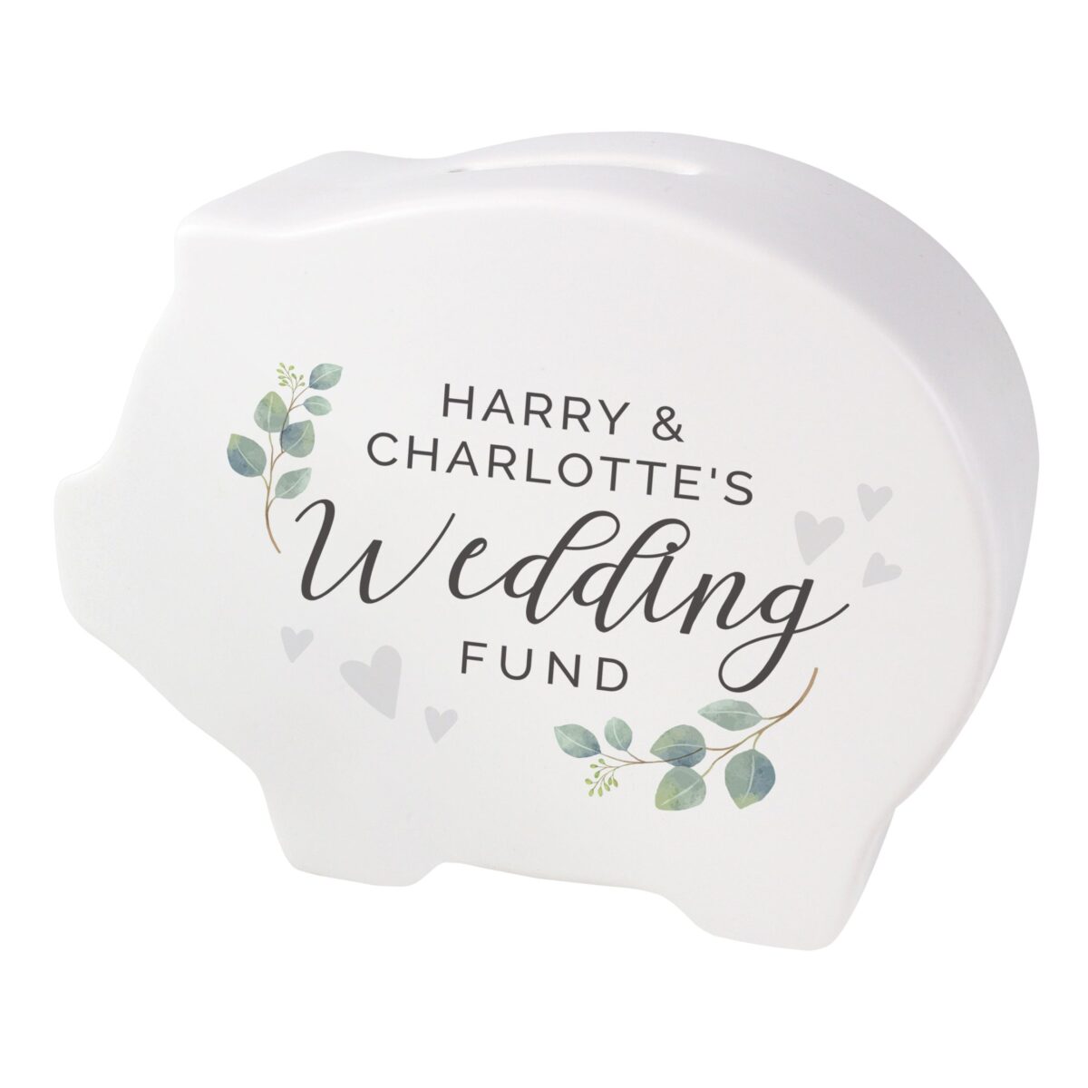 Personalised Wedding Fund Piggy Bank: 5 - Money Boxes By Gift Moments