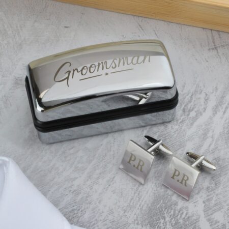 Personalised Wedding Role Cufflinks & Box Sets: 12 - Cufflinks & Tie Slides By Gift Moments