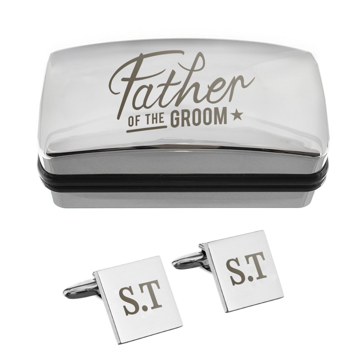 Personalised Wedding Role Cufflinks & Box Sets: 16 - Cufflinks & Tie Slides By Gift Moments