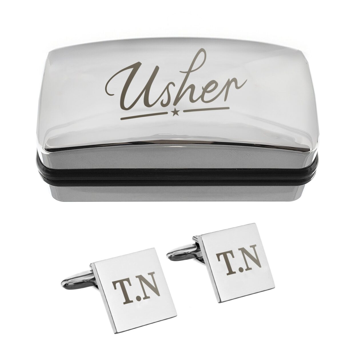 Personalised Wedding Role Cufflinks & Box Sets: 17 - Cufflinks & Tie Slides By Gift Moments