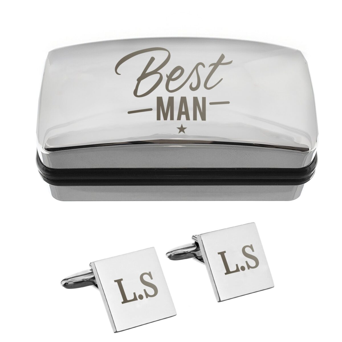 Personalised Wedding Role Cufflinks & Box Sets: 13 - Cufflinks & Tie Slides By Gift Moments