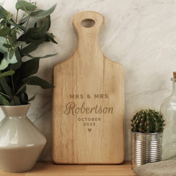 Personalised Wedding Wooden Paddle Board: 1 - Chopping Boards By Gift Moments