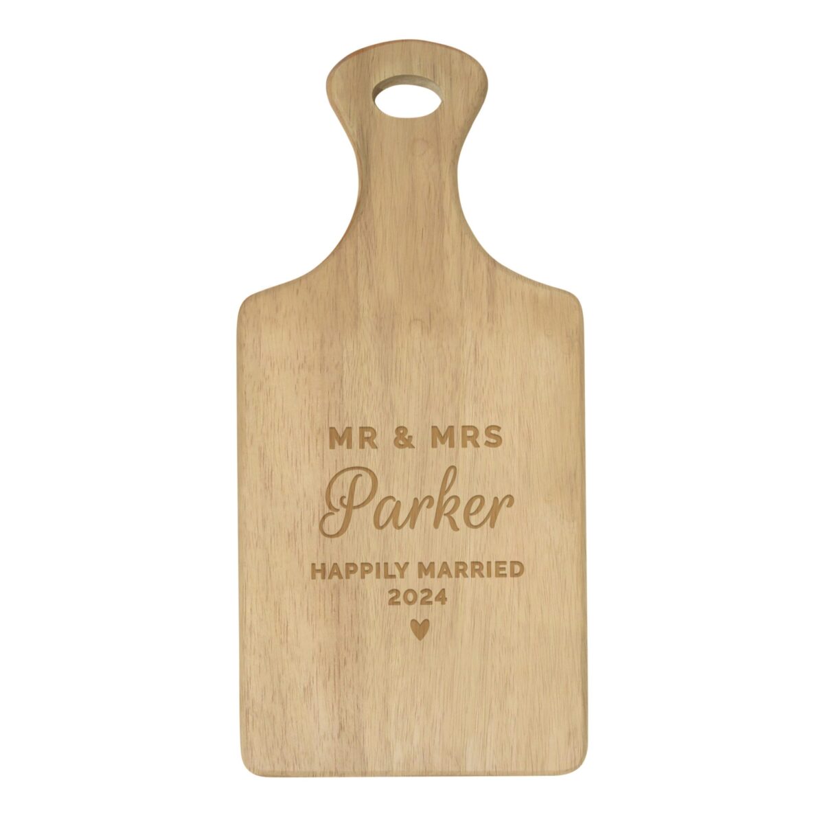 Personalised Wedding Wooden Paddle Board: 5 - Chopping Boards By Gift Moments