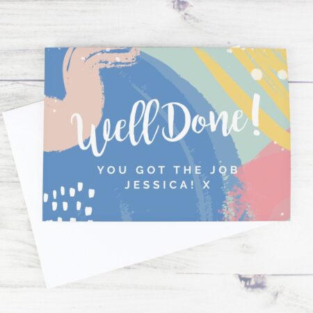 Personalised Well Done! Card: 2 - Greeting Cards By Gift Moments