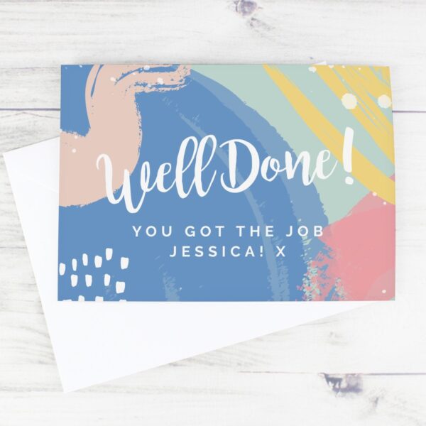 Personalised Well Done! Card: 2 - Greeting Cards By Gift Moments