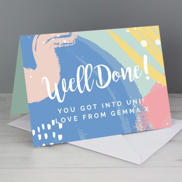 Personalised Well Done! Card: 1 - Greeting Cards By Gift Moments