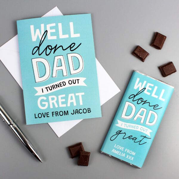 Personalised Well Done Dad... Card: 2 - Greeting Cards By Gift Moments