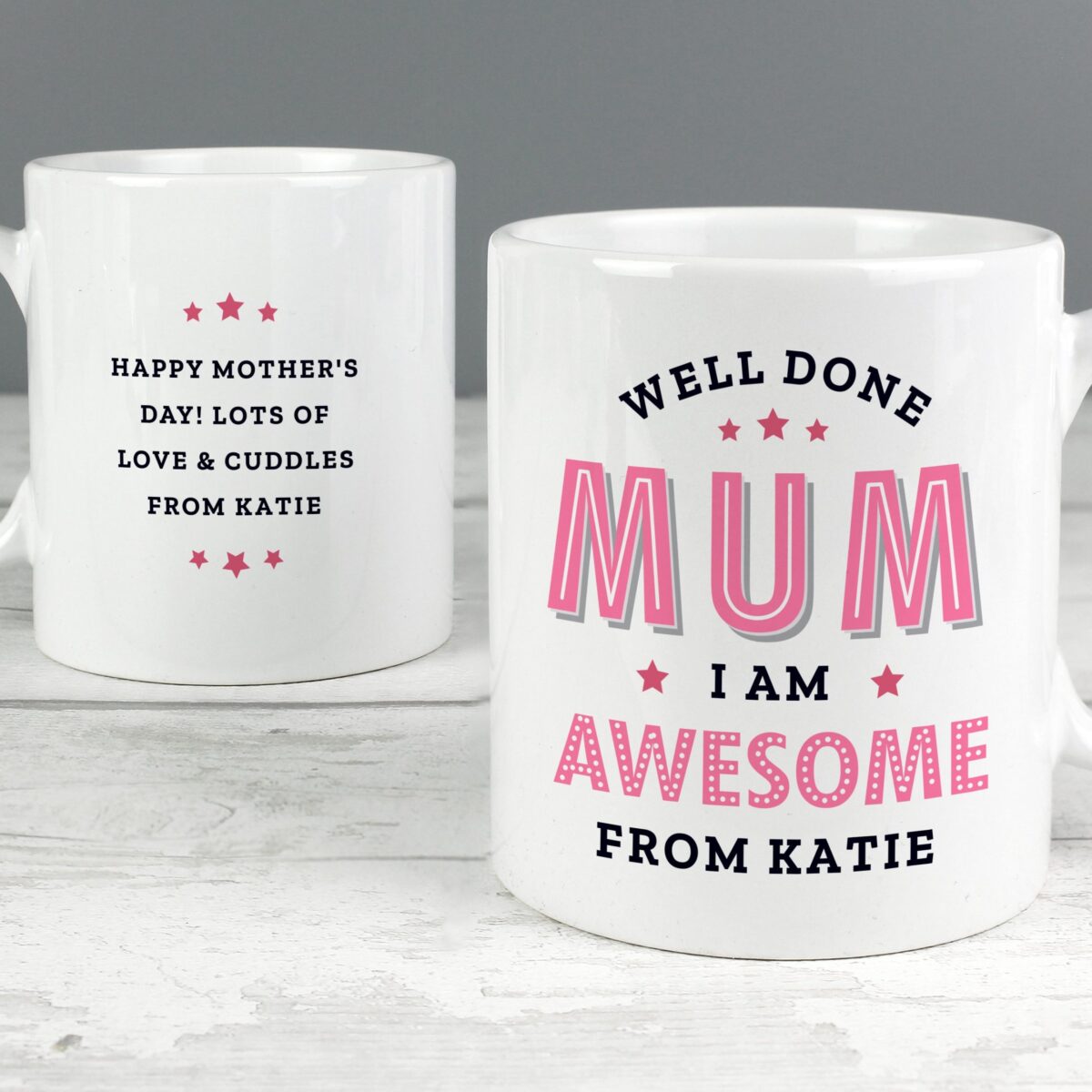 Personalised Well Done Mum I Am Awesome Mug: 3 - Mugs By Gift Moments