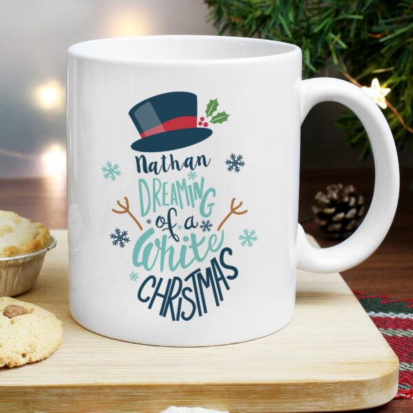 Personalised White Christmas Mug: 1 - Mugs By Gift Moments