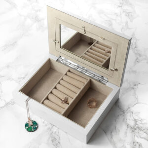 Personalised White & Rose Gold Photo Jewellery Box: 4 - Jewellery Boxes By Gift Moments