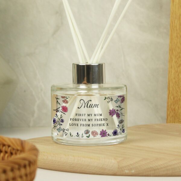 Personalised Wild Flowers Reed Diffuser: 1 - Reed Diffusers By Gift Moments