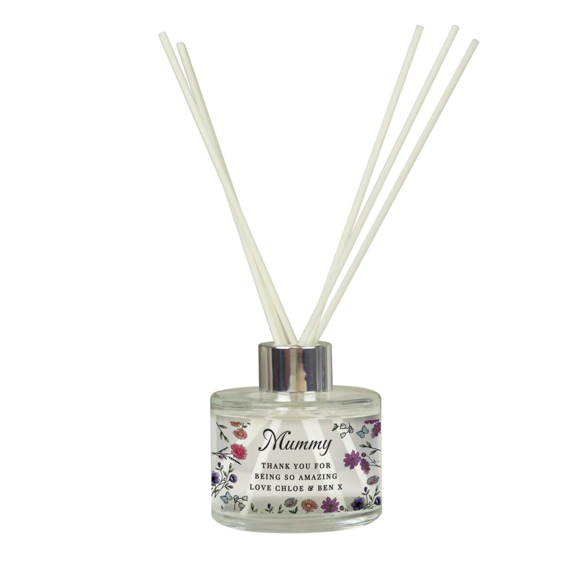 Personalised Wild Flowers Reed Diffuser: 5 - Reed Diffusers By Gift Moments