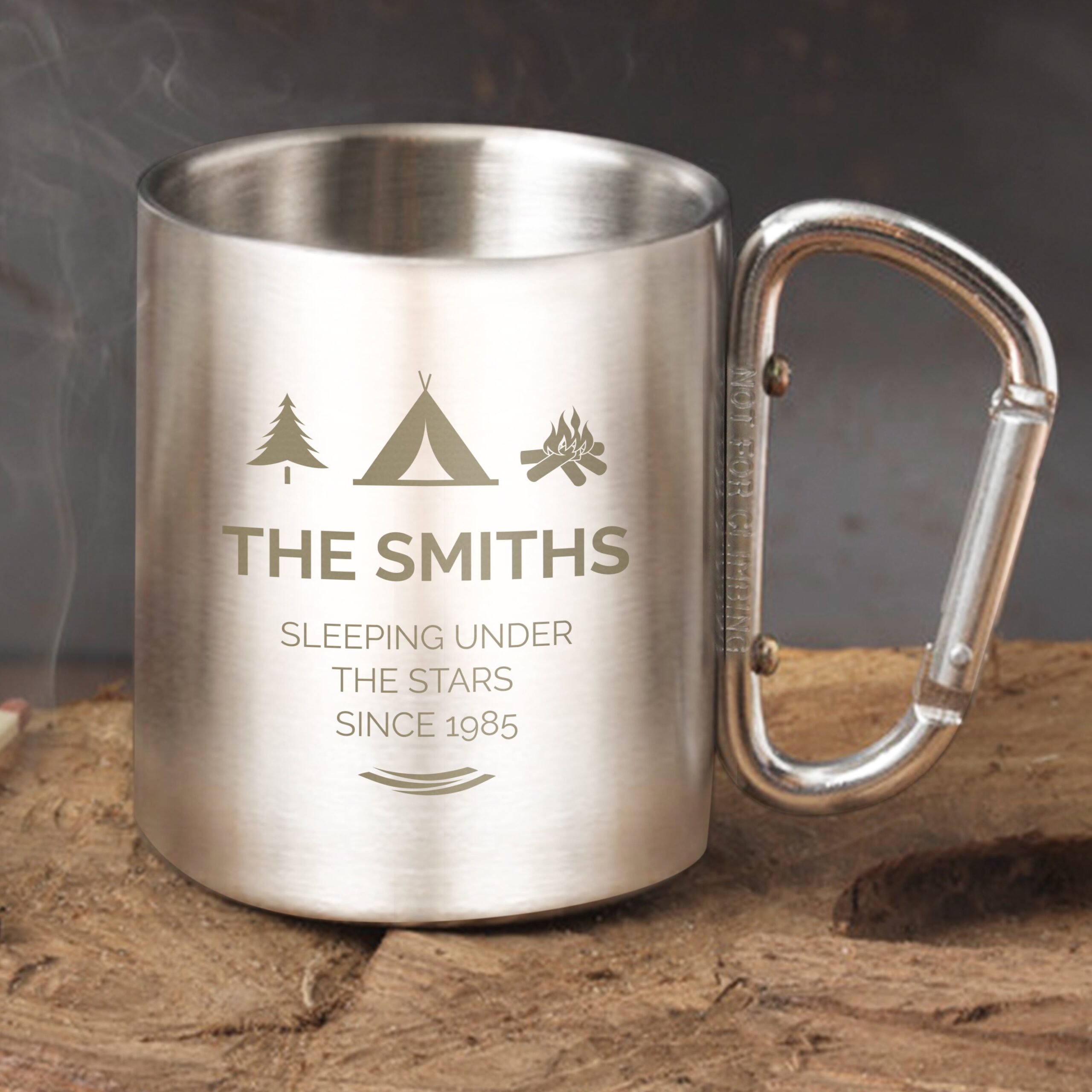 Personalised ’Wilderness Wanderer’ Stainless Steel Mug: 1 - Outdoor Mugs By Gift Moments