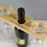 Personalised ’Wine O’clock’ Wine Glass & Bottle Holder: 1 - Barware By Gift Moments