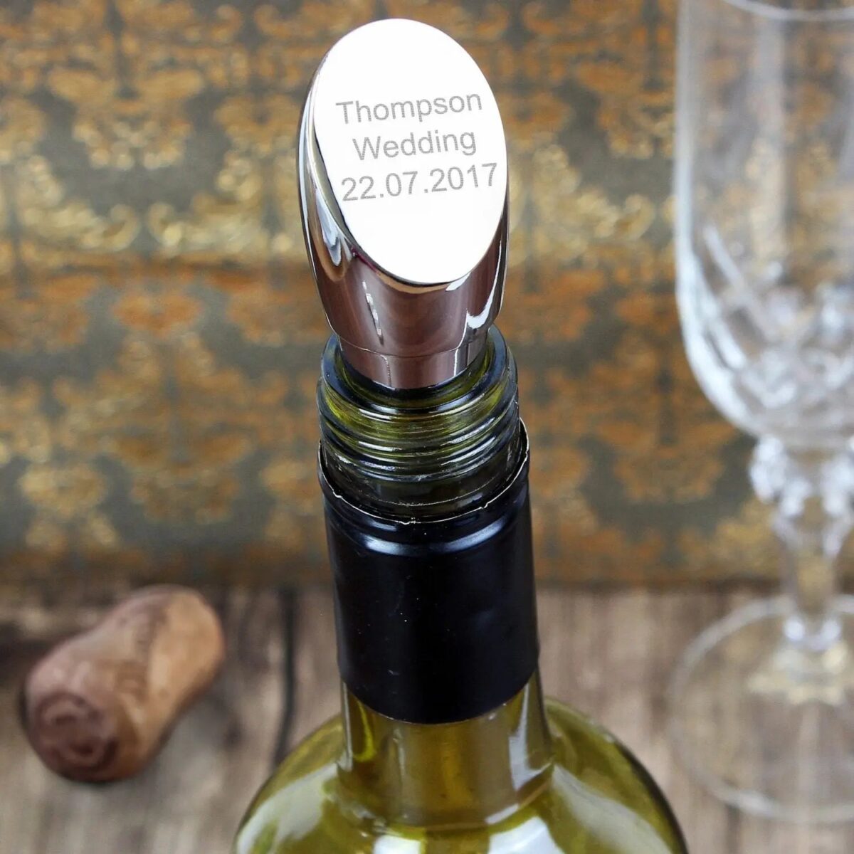 Personalised wine stopper