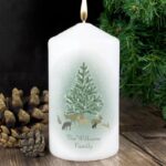 Personalised A Winter’s Night Pillar Candle: 1 - Candles By Gift Moments
