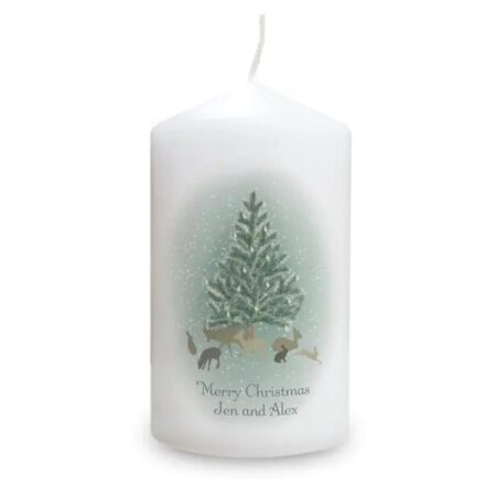 Personalised A Winter’s Night Pillar Candle: 3 - Candles By Gift Moments