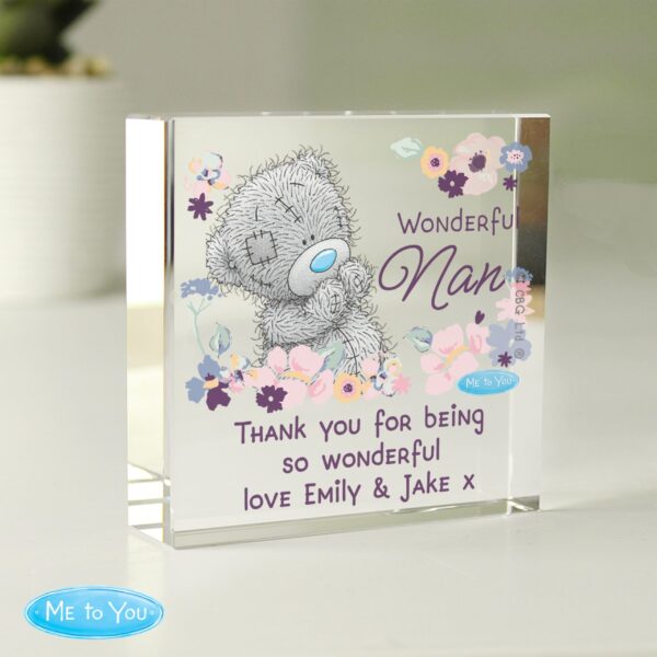 Personalised Me to You Wonderful Nan Crystal Token: 2 - Crystal Tokens