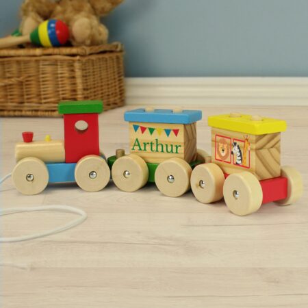Personalised Wooden Circus Toy Train: 2 - Toys By Gift Moments